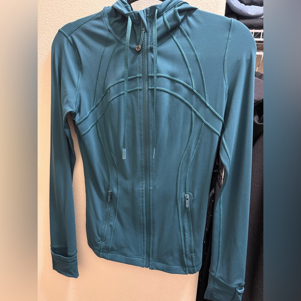 Lululemon teal define jacket size 6